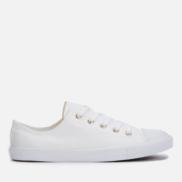 converse dainty ox white gold